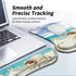 Ergonomic Mousepad with Wrist Support Gel, Comfortable Keyboard Pad Set, Seashells Beach Design, Non-Slip Base