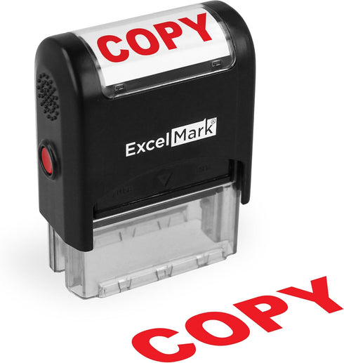 ExcelMark Copy Stamp Self Inking Rubber Stamp, Red Ink for Office Use, Ideal for Document Management
