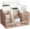 BLU MONACO Office Rose Gold Desk Organizer with Sticky Note and File Holder – Workspace Organizers Storage for Vanity