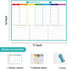 MaxGear Weekly Dry Erase Board - Magnetic Calendar Whiteboard Planner for Fridge, 17"x12" with Markers and Eraser