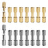 16 Sets Brass Bracket Bolt Fasteners, Stainless Steel Knife Handle Pins, Knife Making Supplies