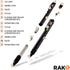 RAK Multi-Tool 2Pc Pen Set with LED Light, Touchscreen Stylus, Ruler, Level, and Screwdrivers