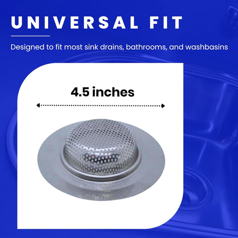 Gadgetime USA (Pack 2) 4.5 Inches Kitchen Sink Strainer of Drain strainers Food Catcher, for Bathroom, RV & Lavatory