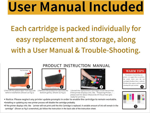 F FINDERS&CO Compatible Dell Series 21 Ink Cartridges Replacement for DELL V313, V313W, V515W, 8 Pack