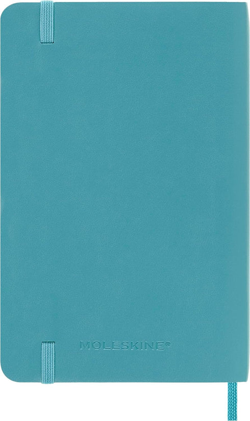 Moleskine Classic Notebook - Soft Cover, Pocket (3.5" x 5.5") Ruled/Lined, Reef Blue, 192 Pages