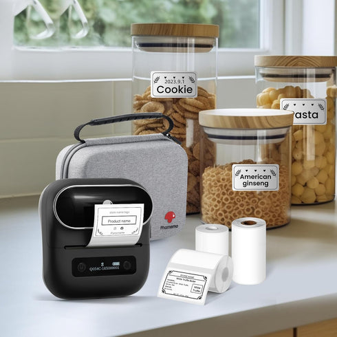 Phomemo EVA Hard Case for M220 Label Maker Printer, Holder Case with Mesh Pocket for Accessories