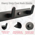 ULIBERMAGNET Heavy Duty Magnetic Coat Hooks, Strong Rubber Magnetic Rack for Refrigerator, Metal Cabinet, Door