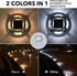 4 Pack, 2 AGPTEK Solar Driveway Lights Outdoor Color Modes LED Deck Dock Marine Waterproof Driveway Marker Lights