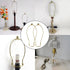 Mormchlots 2set Lamps(8inch) Durable Lamp Shade Harp Holders and Matching Top Finial,Detachable Lighting Accessories