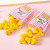 Cute Popcorn Style Rubber Pencil Eraser Set - 4 Boxes for Kids, Students, School Office Supplies, Party Favors