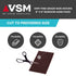 VSM 10-Pack, 6" x 9", Maroon Very Fine Non-Woven Hand Pad, Aluminum Oxide Grains for Finishing and Cleaning