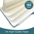 Blank Journal Notebook, A5, 192 Pages 100 GSM Thick Sketch Book for Women Men, Hardcover Leather Unlined Journaling for Work, Notebooks for Writing, 5.8 inches x 8.5 inches (Green)