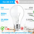 A19 LED Light Bulb, 12-Pack, 60 Watt Equivalent, 5000K Daylight White, 850 Lumen, E26 Base, Non-Dimmable, 9W Bright