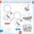 50 Set Teammates Sasylvia Welcome to The Team Appreciation Gift Puzzle Piece Keychain with Thank You Card Team