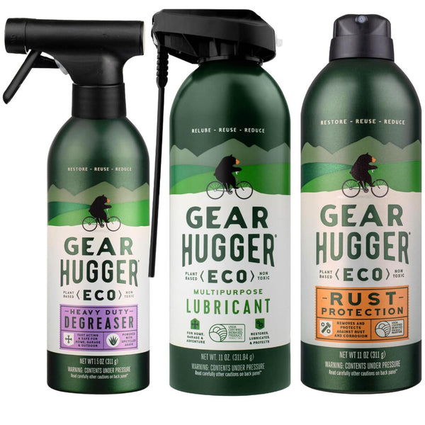 Gear Hugger Lubricant, Degreaser & Rust Remover - Eco-Friendly (11 oz, Pack