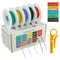 BOJACK 28 AWG Flexible Silicone Wire Electric Wire Hook Up Wire Kit, 300V Cables with Heat Shrink Tubings