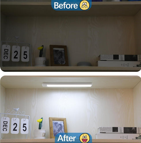 Counter Closet 5-Pack, 6500K Motion Sensor Under Cabinet Lights, Magnetic Rechargeable Under Light, Wireless Night