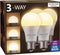 Briignite 3 Way LED Light Bulbs, 50 100 150W Equivalent, Warm White 3000K, E26 Medium Base, 4 Pack
