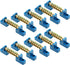 10Pcs Ground Bus Bar Terminal Block, Brass Electrical Grounding Bars Block