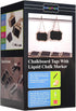 ONUPGO 16 Pack Chalkboard Tags with String, Mini Erasable Hanging Chalkboards, Wooden Signs, Price Tags