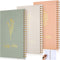 Lewtemi 3 Pieces Left Handed Notebook 8 x 5 Inch, Lefty Spiral Notebooks Wire Bound Paper, 50 Sheets/100 Pages for