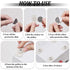 Honoson 16 Pcs Self Adhesive Caster Wheels, Mini Small Kitchen Appliance Rollers, 360° Swivel, White
