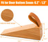 Wood Door Stopper, Solid Wooden Non-Slip Door Wedge, Sturdy Door Stopper Fit for Door Bottom Seam (0.2" - 1.3")