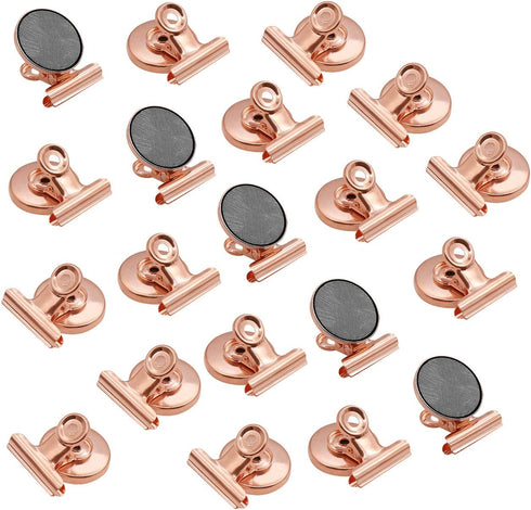 Coideal Fridge Magnetic Clips, Round 20 Pack, Strong Metal Refrigerator Magnet Clip for Office Kitchen