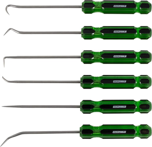 OEMTOOLS 26545 6 Piece Hook And Pick Set with Acetate Handle, Vehicle Pick and Hook Tool Set for Mechanics