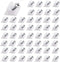 120 Pcs Drawer Wedges, Drawer Bottom Repair Fixing Mending Wedges with Screws, Plastic Angle Code Bracket