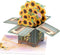 Giiffu 3D Sunflower Pop-Up Greeting Card, Birthday, Mother's Day, Thank You Card with Envelope