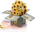 Giiffu 3D Sunflower Pop-Up Greeting Card, Birthday, Mother's Day, Thank You Card with Envelope