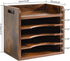 YMYNY Desktop File Organizer with Handle, Document Mail Tray Sorter, 5 Tiers Paper Holder for School Home Office,