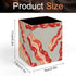 Meaudiwes Leather Pen Holder Stand Square Pencil Cup Desktop Stationery Organizer Food Bacon