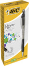 Bic Velocity Pro Refillable Mechanical Pencils - Box of 12 Black 0.7 mm (3 HB) Lead Pencils with Eraser