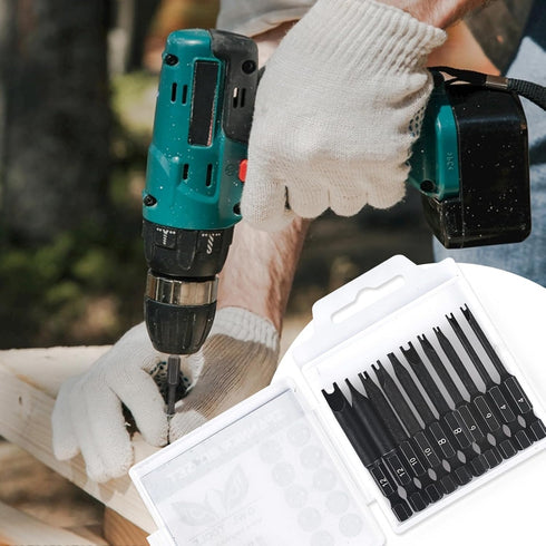 Set (10 Pack 2.3" 4, 6, 8, 10, 12 (2 Spanner Bit - Long Magnetic Heads) Spanner Fork Snake-Eye Security Screwdriver Bit