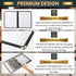 25 Pack 8.5 11 Inch (2 4 x Menu Covers, Various Style Menu Sleeves Clear View Menu Holder for Kitchen, Restaurant