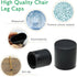 15/64" (5.7mm) (30PCS) EASYEAH Silicone Chair Leg Floor Protectors, Rubber Chair Leg Caps, Non-Slip Furniture Pads