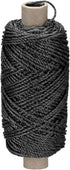 MECCANIXITY Twisted Mason Line - 100M Black Nylon Twine String Cord for Landscaping, DIY Projects, Gardening