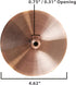 Royal Designs, Inc. Hanging Pendant Lighting, Keyless Cylinder-Shaped Pendant Light Socket and Canopy, Antique Copper