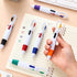 Retractable Shuttle Pens with Buckle Clip, 4 in 1 Multicolored Ink Ballpoint Pens, Neon Color Keychain Nurse Pens (60