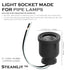 1/2 inch Iron Pipe Lamp Socket That fits Iron Pipe (NPT)