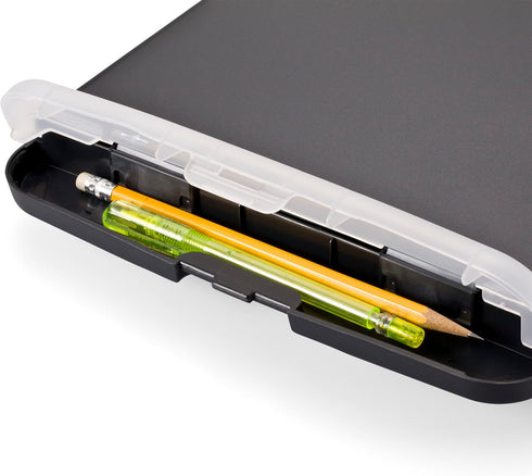 Officemate OIC Slim Clipboard Storage Box with Calculator