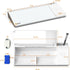 SELEAD Desktop Glass Whiteboard with Wireless Charger Station & Built-in Mirror, Dry Erase Board, White
