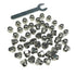 ZDingTech 50pcs 1/4-20 Nuts,1/4-20 nut,304 Steel,hardware18-8,Bright Acorn Cap Cap Nuts,Acorn Hex Dome Head Dome
