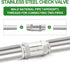 TAISHER 1PCS 304 Stainless Steel 1/2" NPT Male Check Valve, Backflow Prevention Non-Return Check Valves