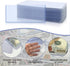 Rainmae 50 Pack Hard Plastic Clear Money Holder - 6.8" x 2.9" PVC Transparent Bill Money Top-Load Sleeves Display