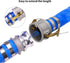2" x 50ft PVC Lay Flat Discharge Hose with Heavy Duty Reinforced Pump Backwash Assembly, Aluminum Camlock C & E