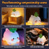 KERHAND Dimmable Carrot Silicone Night Light, Bluetooth Speaker & White Noise Machine, Touch Control Rechargeable Lamp