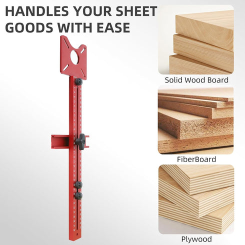 4 1 in Router Milling Groove Bracket,Cabinet Hardware Jig and Router Guide,Adjustable Router Circle Cutting Guide